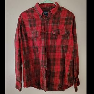 Red casual shirt
